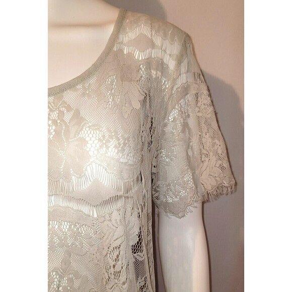 Fossil Sheer Lace Blouse - Size S - Picture 6 of 7